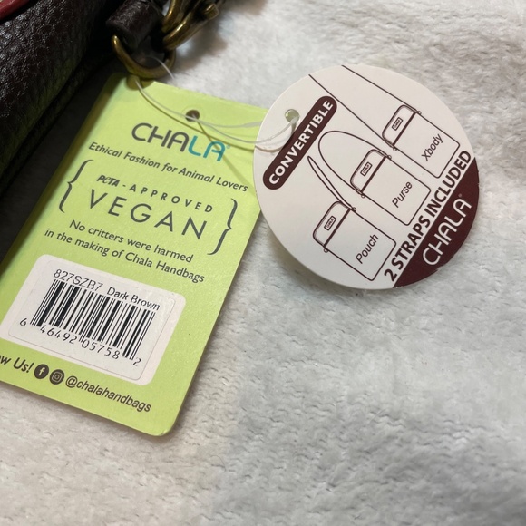 Chala Shih Tzu Convertible Crossbody Phone Purse Wallet Pouch New with Tags - Picture 2 of 9